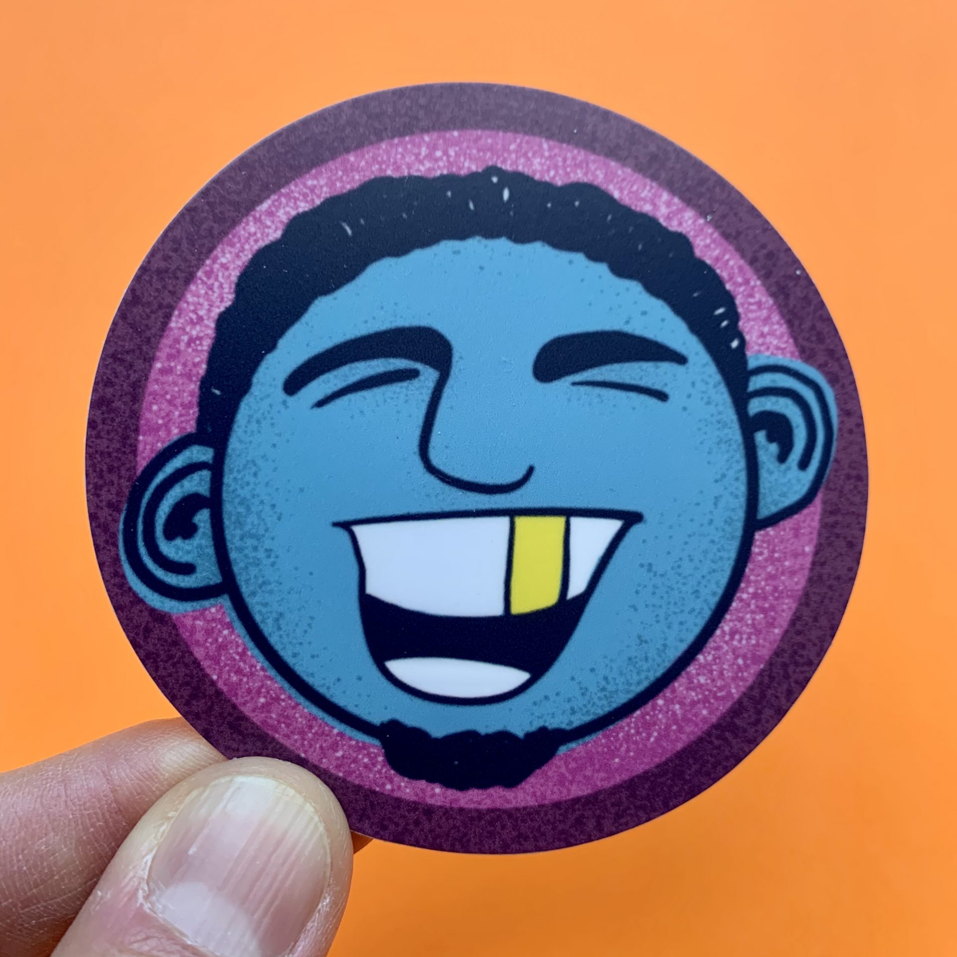 Gold Tooth Dude Sticker – Cool Groovy Funk