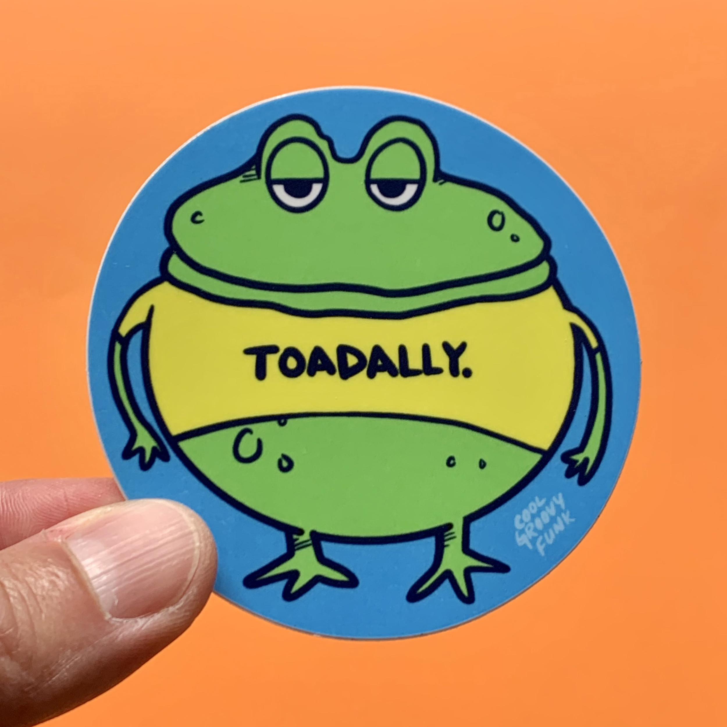 Toadally Sticker.